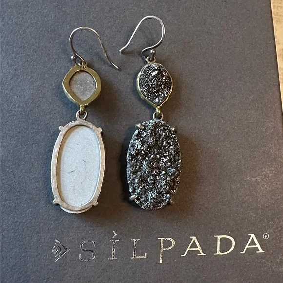 NEW! Silpada Druzy Drops - Picture 2 of 3